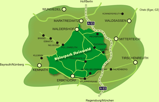 naturpark steinwald karte 