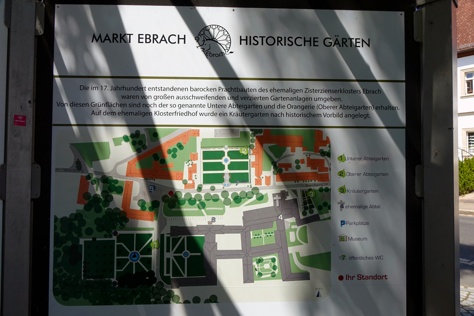 markt ebrach plan klosteranlage historische gärten