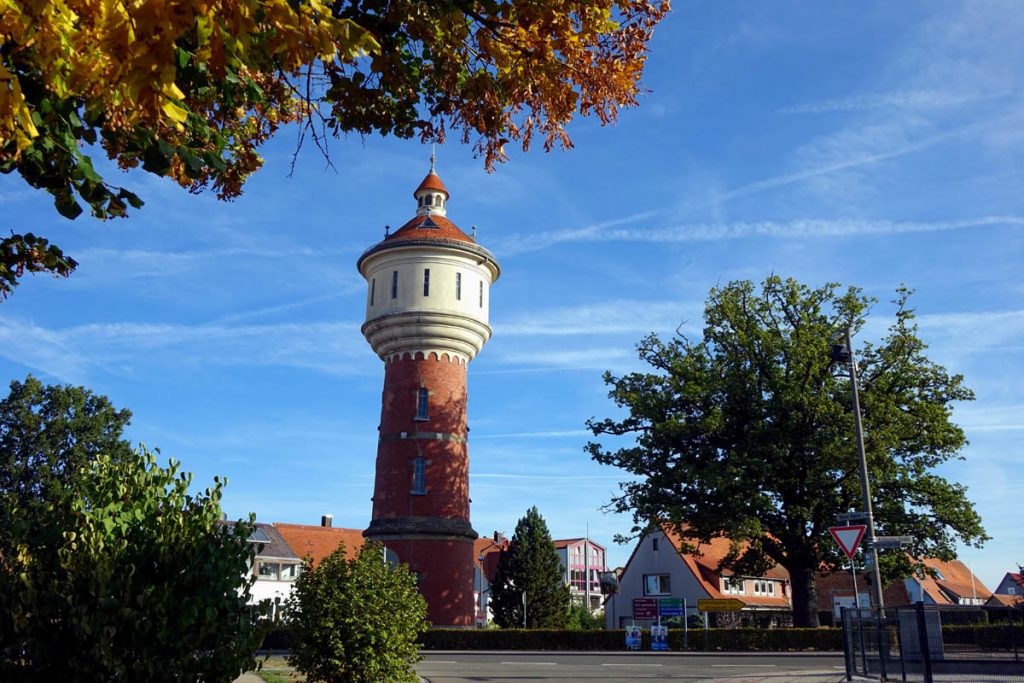 Sehenswuerdigkeiten Schillingsfuerst Landkreis Ansbach Bayern Franken Wasserturm Leuchtturm