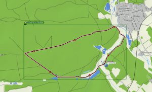Die schönsten Wanderwege im Fränkischen Seenland - Teil 2 8 Karte Wanderung Fuchsmühle bei Hilpoltstein Landkreis Roth Mittelfranken Bayern