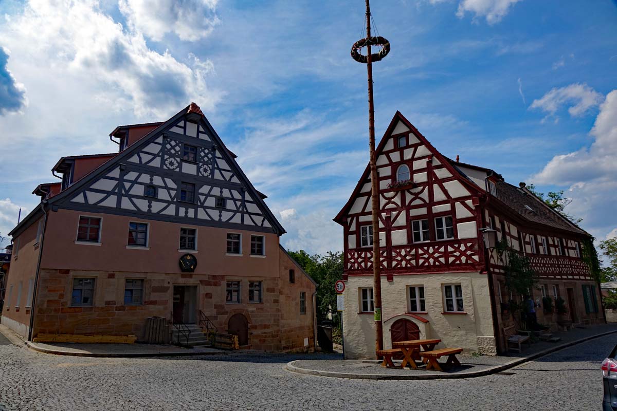 BURG CADOLZBURG 18 marktplatz in cadolzburg fachwerkhäuser burg