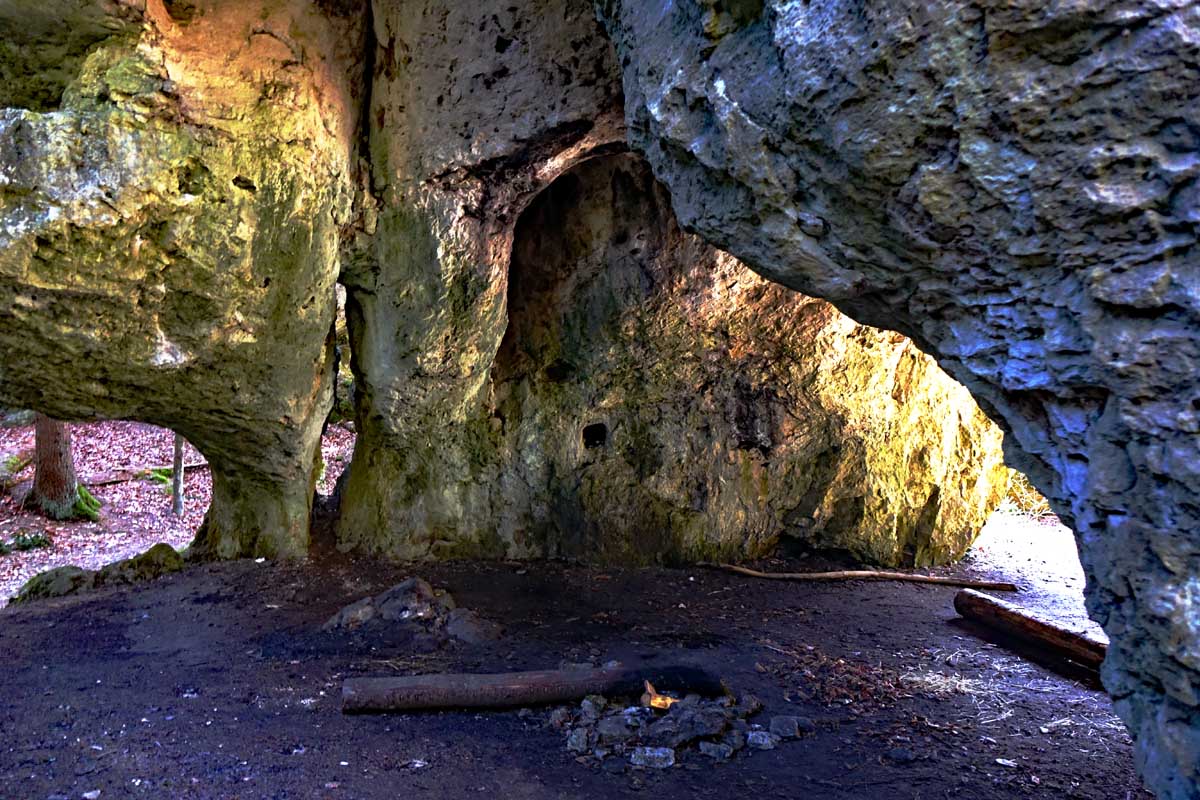 höhlen wanderung veldensteiner forst auerhahnweg familie kinder