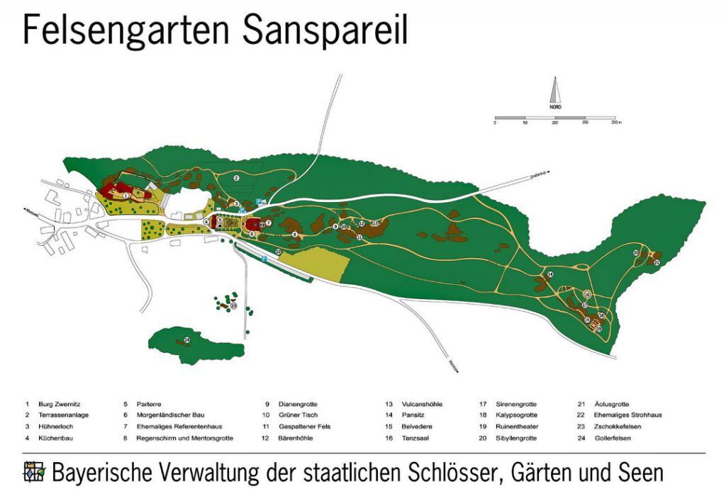 plan felsengarten sanspareil wonsees