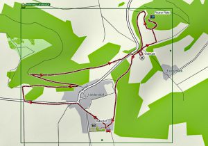 Wanderkarte Route Keltenweg Landersdorf Thalmaessing Karte