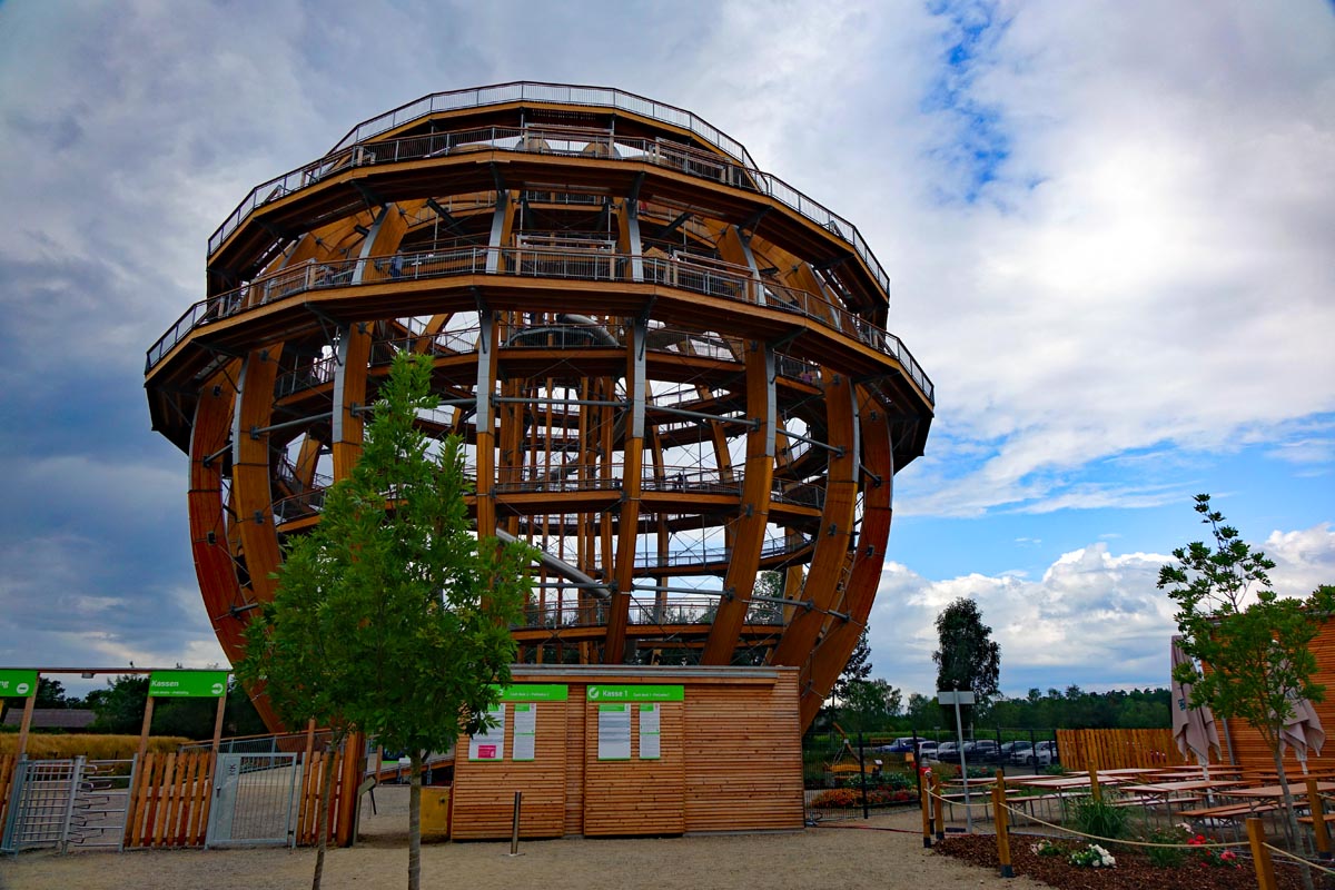 OBERPFÄLZER WALD 5 Erlebnis Holzkugel Oberpfalz Oberpfaelzer Wald Steinberger See Kugelturm Schwandorf Ausflug Abenteuer