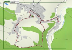 Die schönsten Wanderwege im Fränkischen Seenland - Teil 2 6 Rundwanderweg Wernfels Brombachsee 21 Karte