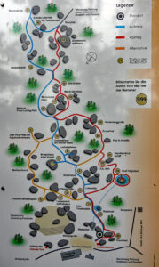 Wege-Plan Felsenlabyrinth Wunsiedel in Nordbayern