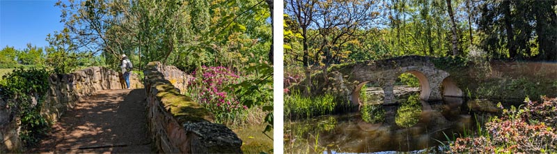 SCHLOSSPARK DENNENLOHE 13 steinbrücke schlosspark dennenlohe mittelfranken bayern