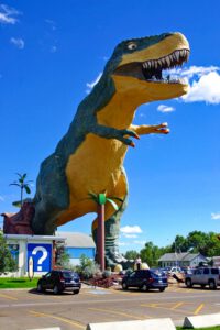 riesen dino information touristen kanada drumheller