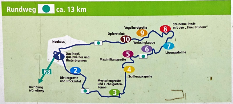 Karstkundlicher Wanderpfad (Mittelfranken, Landkreis Nürnberger Land) 4 infotafel karte karstkundlicher wanderpfad