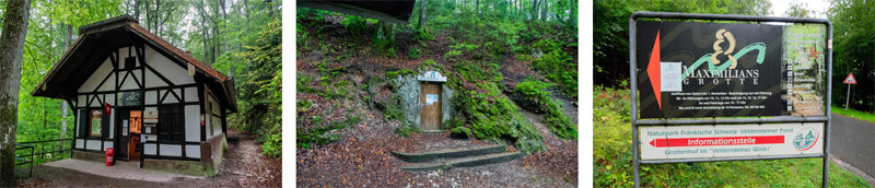 Eine der schönsten und größten Schauhöhlen in Deutschland - Maximiliansgrotte (Nürnberger Land) 3 maximiliansgrotte eingang karstkundlicher wanderpfad mittelfranken