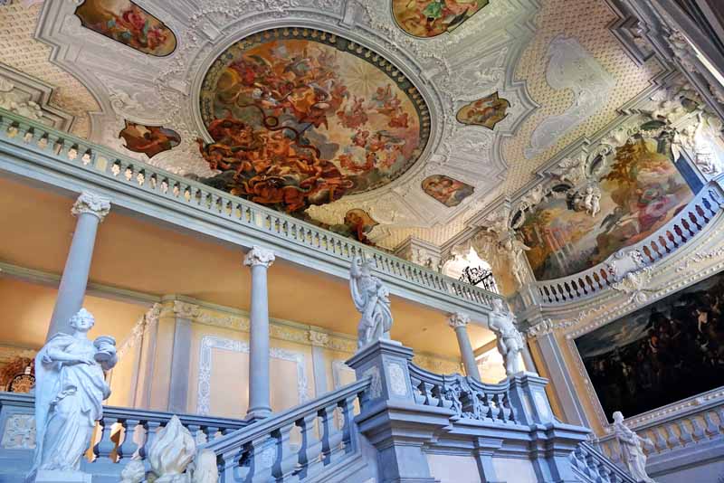 KLOSTER EBRACH (Landkreis Bamberg) 16 historisches treppenhaus kloster ebrach steigerwald