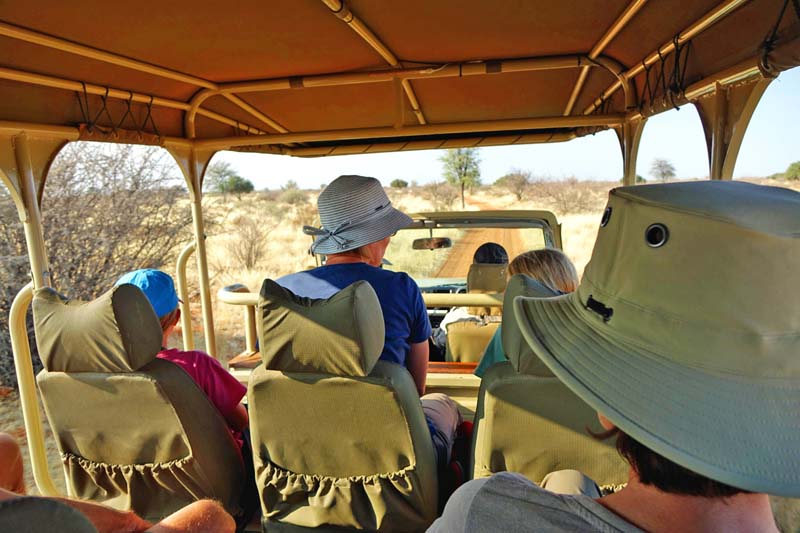 SAFARI IN AFRIKA 8 sundowner pirschfahrt jeep safari namibia