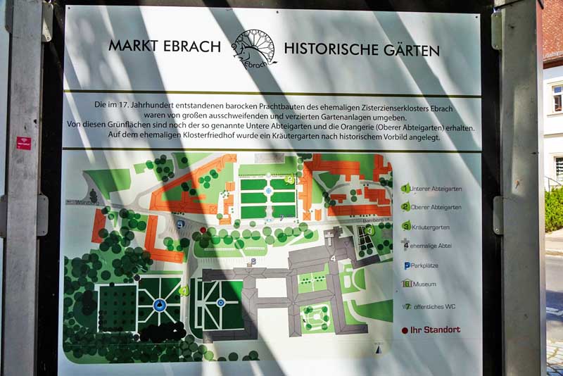 KLOSTER EBRACH (Landkreis Bamberg) 4 historische gärten kloster ebrach bamberg