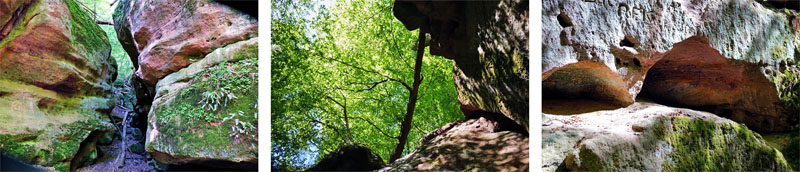 Geheimnisvolle Gräben, Schluchten und Klammen in Franken 4 schluchten in franken räthsandstein schnittlinger loch