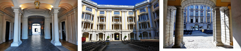 RESIDENZ UND HOFGARTEN ANSBACH 5 residenz ansbach mittelfranken eingang innenhof