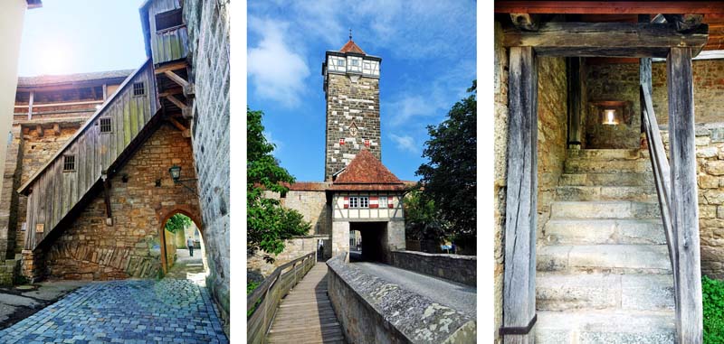 TURMWEG IN ROTHENBURG OB DER TAUBER 8 rödertor aussichtsturm rothenburg mittelfranken