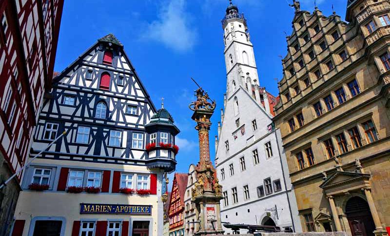 rothenburg ob der tauber mittelfranken bayern