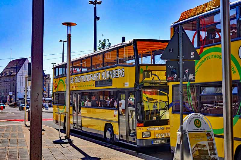 ALTSTADT NÜRNBERG 4 stadtrundfahrt touristenbus stadtbus gelber bus nürnberg