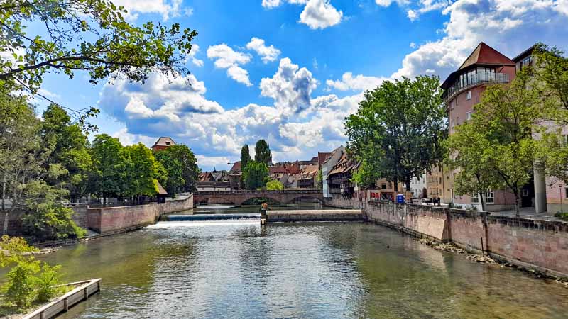 ALTSTADT NÜRNBERG 21 nürnberg pegnitz maxbrücke aussicht kettensteg
