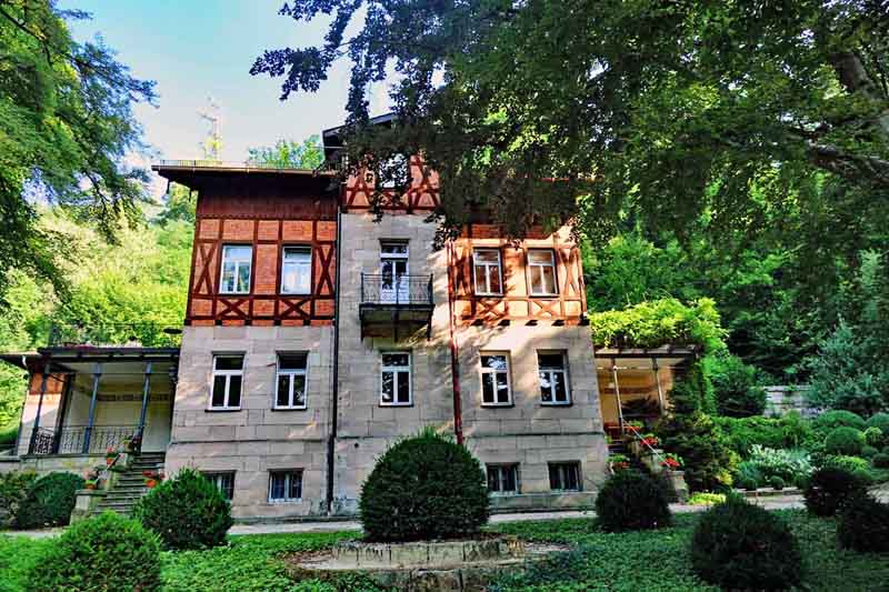 weinbergpark schloss villa roth mittelfranken wandern