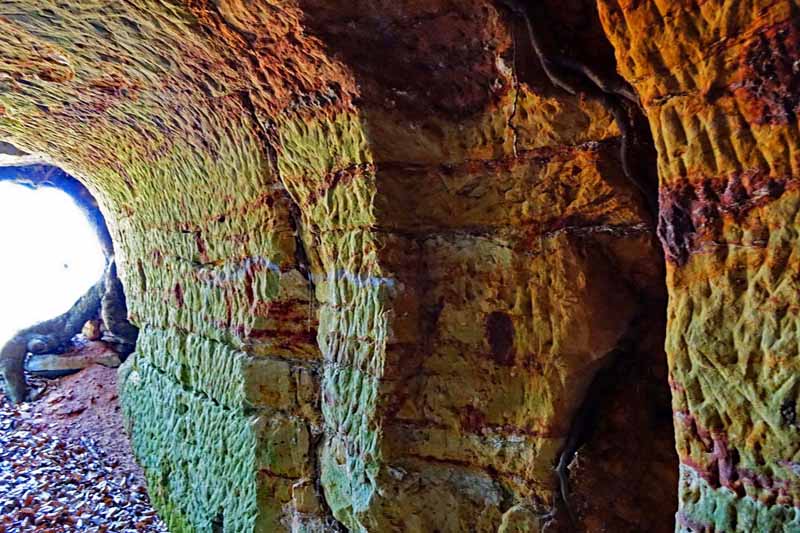 Die schönsten Wanderwege im Fränkischen Seenland - Teil 2 11 felsenkeller bunt sandstein altmühltal thalmässing