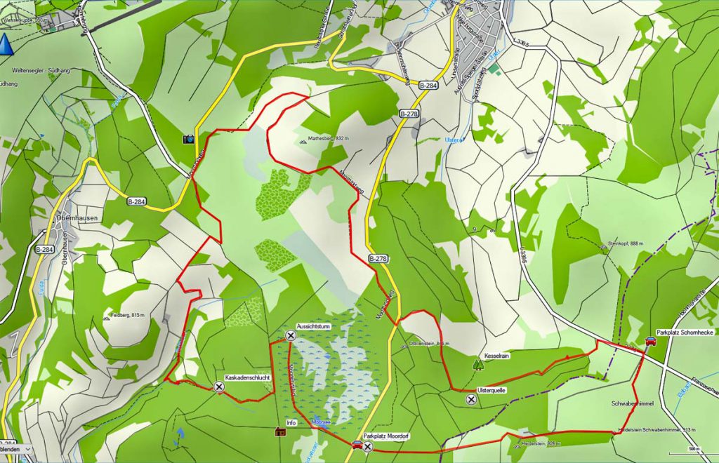 wanderkarte extratour rotes moor