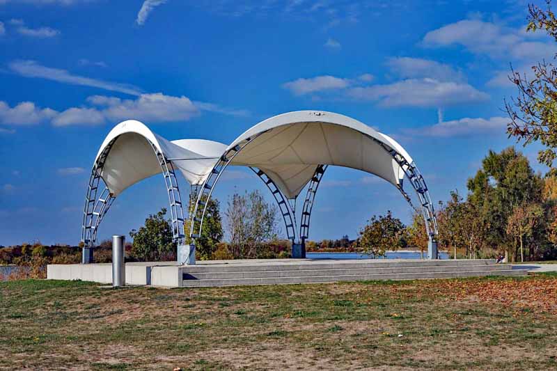 Rundwanderung um den Altmühlsee (Fränkisches Seenland) 6 pavillon schlungendorf altmühlsee fränkisches seenland