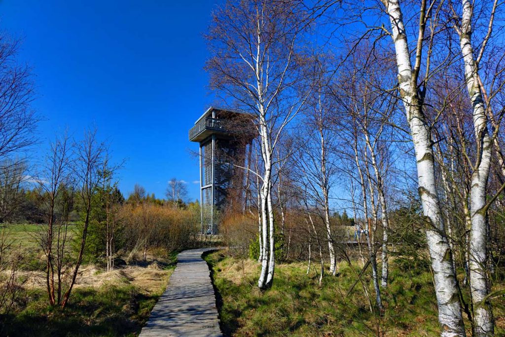 aussichtsturm schwarzes moor fladungen biosphärenreservat rhön
