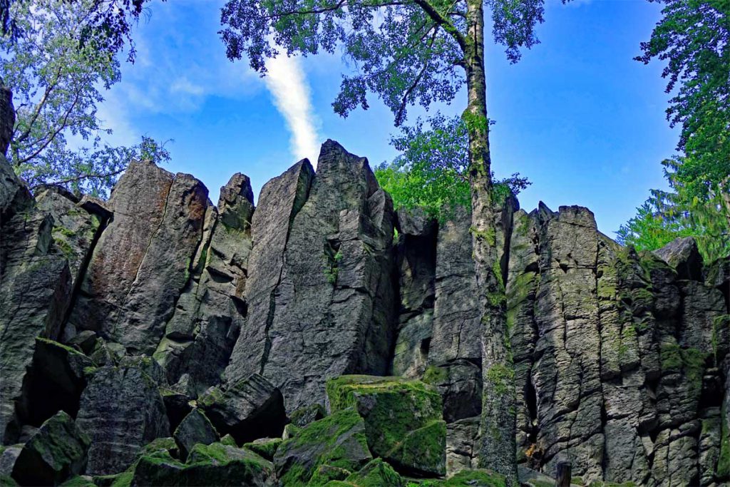steinwand hessische rhön bei poppenhausen