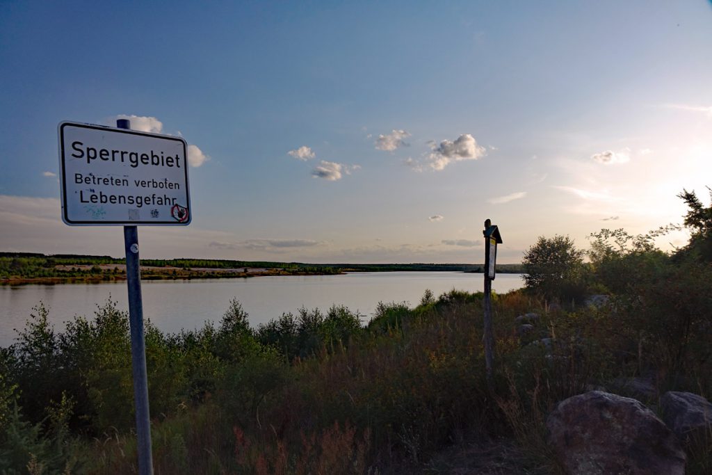 sperrgebiet ehemaliger tagebau wanninchen niederlausitz