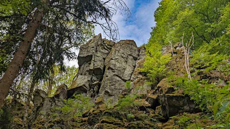 Rundwanderung um die Steinwand (Rhön) 7 geotop steinwand poppenhausen rhön hessen fulda wandern ausflug