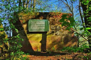 gedenktafel burg schlossberg heideck landkreis roth