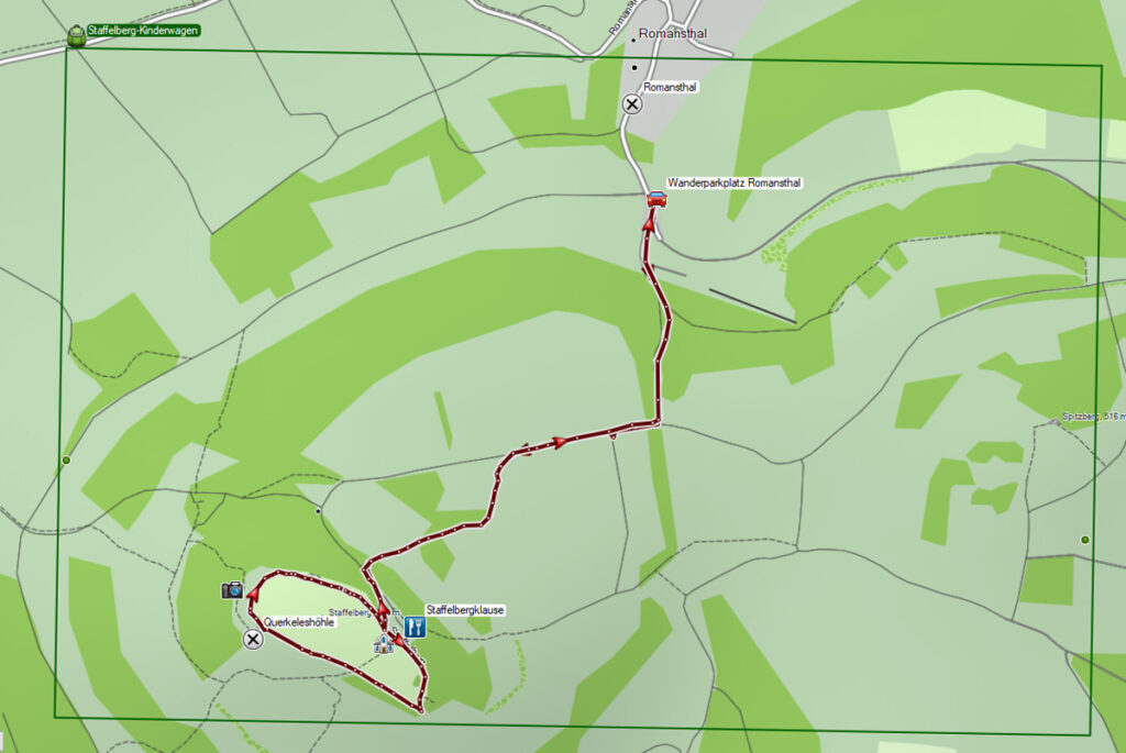Wanderung auf den Berg der Franken - den Staffelberg 17 wanderkarte kinderwagen buggy staffelberg