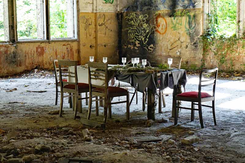Baumkronenpfad meets Lost Places - Beelitz Heilstätten (Brandenburg) 11 speisesaal frauen beelitz heilstätten sanatorium baumkronenpfad ausflug