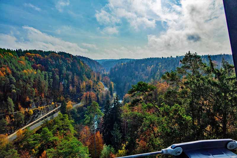 Von der Teufelshöhle zum Hasenloch - Rundwanderung um Pottenstein (Fränkische Schweiz) 23 blick vom skywalk pottenstein