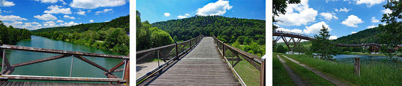 Erlebnispfad Juralandschaft in Essing (Altmühltal) 9 tatzlwurm brücke essing altmühltal wanderung erlebnispfad juralandschaft wandern