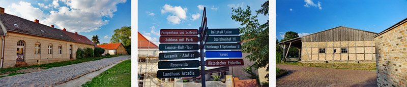 Romantisches Havelland - Rundweg von Ketzin nach Paretz 12 könig friedrich wilhelm dorfstraße paretz rundweg ketzin havel brandenburg wandern