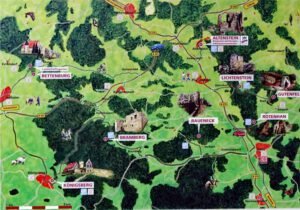 BURGRUINE ROTENHAN (Naturpark Haßberge) 13 plan info tafel burgenwinkel haßberge burg ruine rotenhan