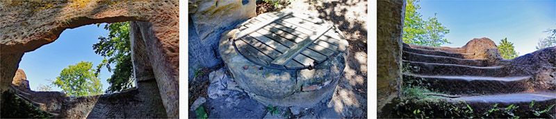 BURGRUINE ROTENHAN (Naturpark Haßberge) 5 burgruine rotenhan brunnen geotope bayern haßberge unterfranken abenteuer kinder