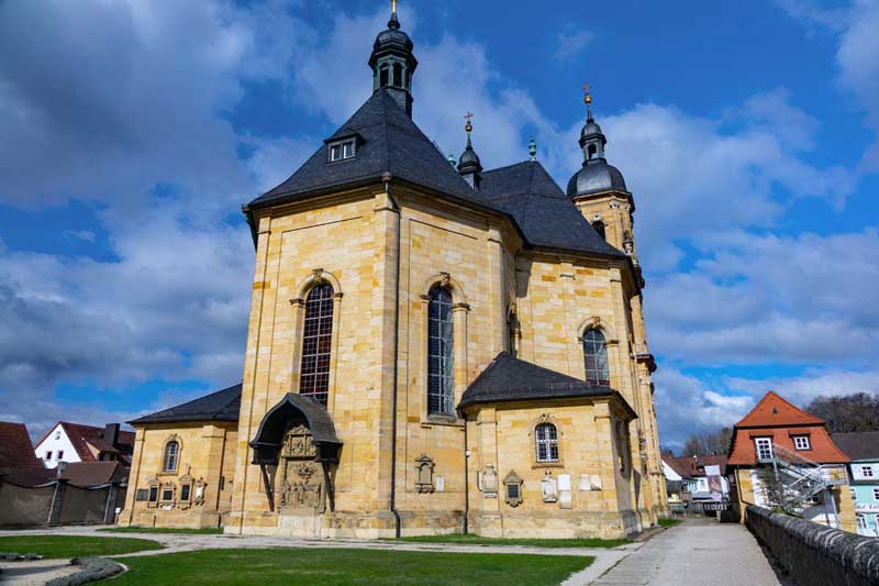 Geopfad Gößweinstein - Von der Fellner-Doline zur Stempfermühlquelle 14 wallfahrtskirche gößweinstein fränkische schweiz