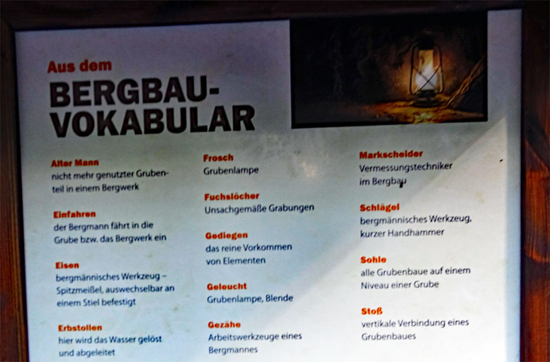 info tafel saalfelder feengrotten bergbau