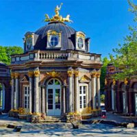 EREMITAGE BAYREUTH - Altes Schloss, Neues Schloss und Hofgarten 3 eremitage bayreuth sonnentempel arkaden schloss park franken bayern