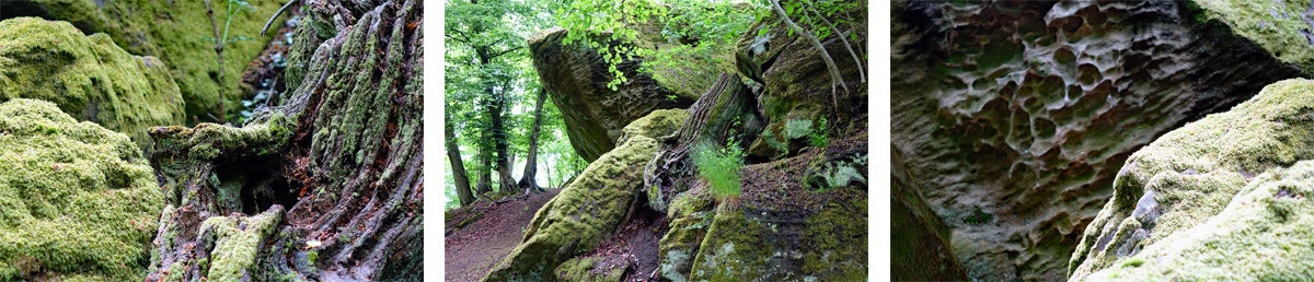 sandsteinfelsen felsenlabyrinth lichtenstein haßberge burg ruine