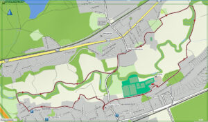 Winterwanderungen rund um Nürnberg 23 pegnitztal-rundweg schwaig karte