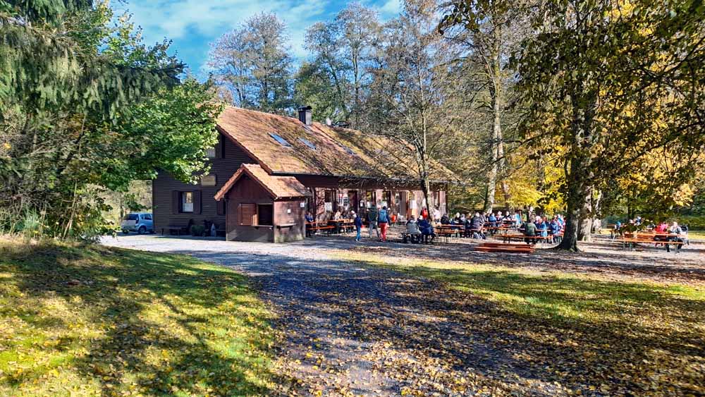 Waldnaabtal Rundweg Hammermühle 15 blockhütte gaststätte restaurant biergarten waldnaabtal