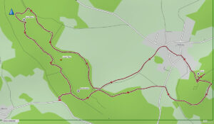 Die schönsten Wanderungen in Oberfranken - Teil 1 13 wanderkarte jura-elefant burgruine streitberg