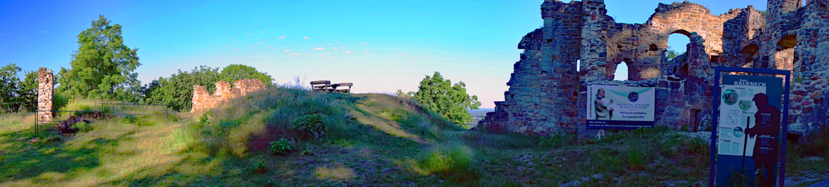 BURGRUINE RAUENECK (Haßberge) 15 panorama burgruine raueneck haßberge