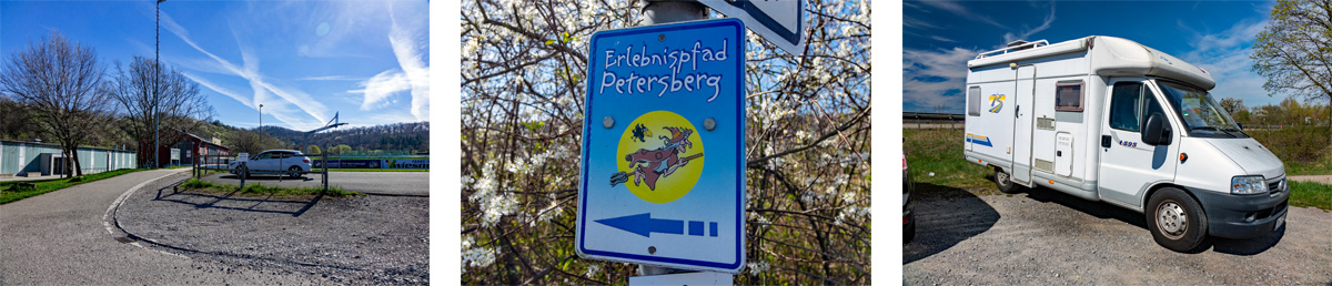 wanderparkplatz sportplatz marktbergel erlebnispfad petersberg