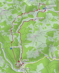 Von Höhlen, Schluchten und markanten Felsen - Die schönsten Geotope in Oberfranken 16 ailsbachtal behringersmühle karte
